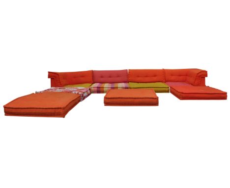 Hans Hopfer -&nbsp;Roche Bobois -&nbsp;Mah Jong - A retro vintage 20th Century 1970's French&nbsp;composition modular sofa de