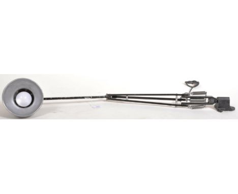Herbert Terry - Model 1227 - A vintage pre war Herbert Terry 1227 Anglepoise wall / desk mountable lamp light in a black pain