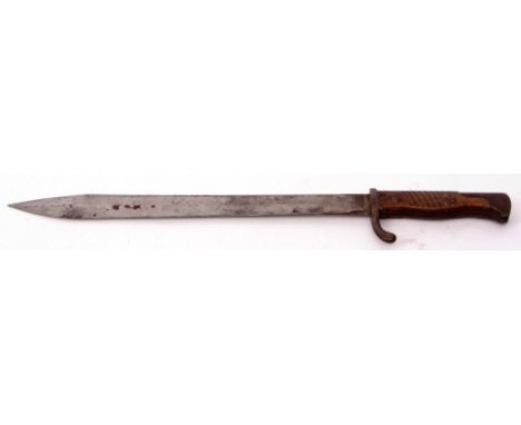 German model 1898/05 bayonet, first pattern, stamped to the ricasso Waffenfabrik, Mauser-AG, Oberndorf aN, overall length 50c