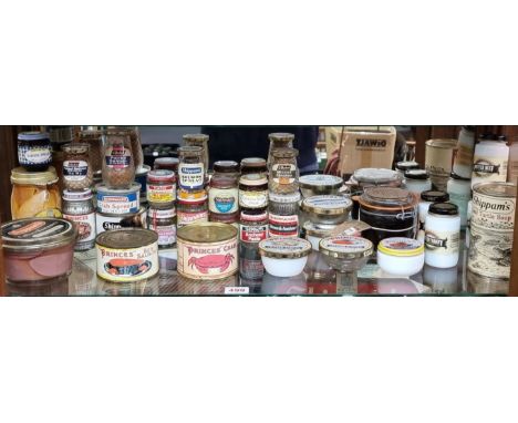 SHIPPAM'S OF CHICHESTER:&nbsp;a collection of unused manufacturer's product samples, jars and cans with contents, 1960s and l