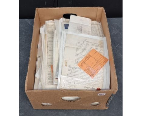 DOCUMENTS:&nbsp;mixed collection of approx 200 printed and manuscript documents, largely 19th century, some earlier, paper an