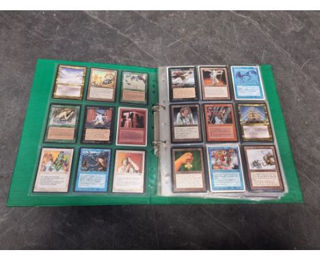 MAGIC:&nbsp;The Gathering: collection of cards in album. 