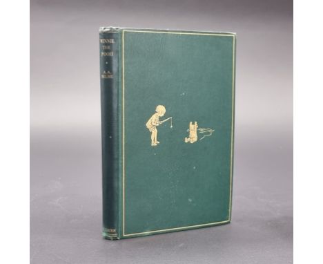 MILNE (A A):&nbsp;'Winnie The Pooh': FIRST EDITION, London, Methuen, 1926: publishers green cloth gilt, some damp marking to 