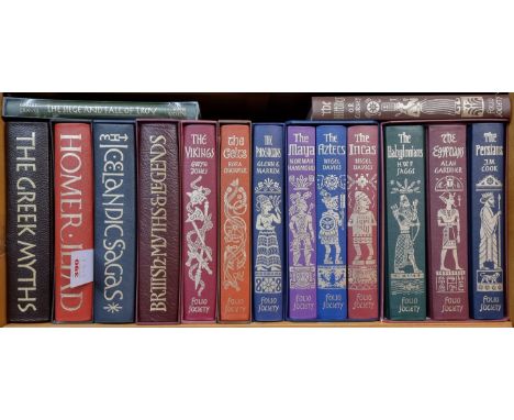 FOLIO SOCIETY:&nbsp;collection of 15 Folio Society publications, ancient history and legend, all but one in slipcase, VG. (On