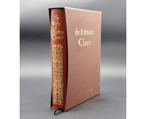 FOLIO SOCIETY:&nbsp;Kelmscott Chaucer 'The Works of Geoffrey Chaucer..': Folio Society, 2008: original brown buckram gilt fro
