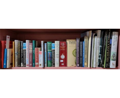 CLOCKS &amp; WATCHES:&nbsp;a quantity of modern publications over one shelf, largely horological reference, various sizes. (O