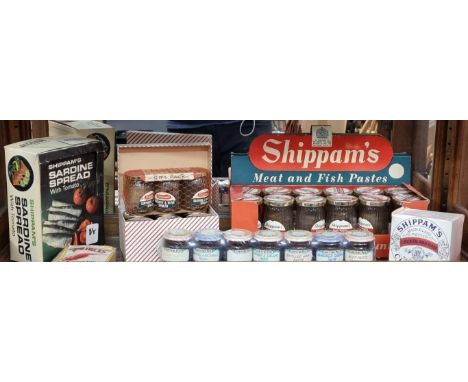 SHIPPAM'S OF CHICHESTER:&nbsp;a similar lot, to include unused multipack of 12 jarred meat and fish pastes. (One shelf)