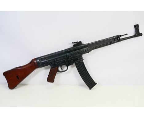 A deactivated (to the latest standard) MP44  assault rifle serial number 1649 aa/44. This WW2 German machine gun represents a