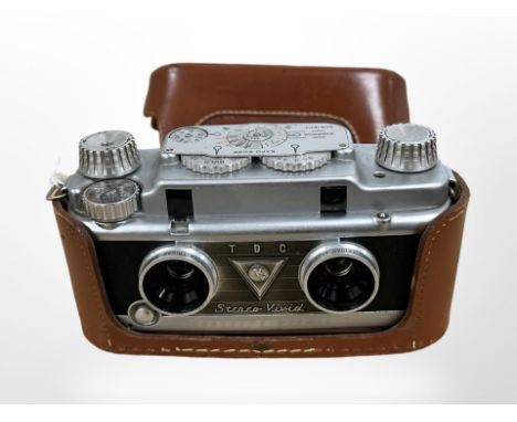 A TDC Bell & Howell stereo vivid camera.
