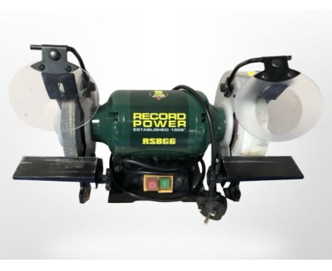 A Record Power RSB G6 bench top disc grinder