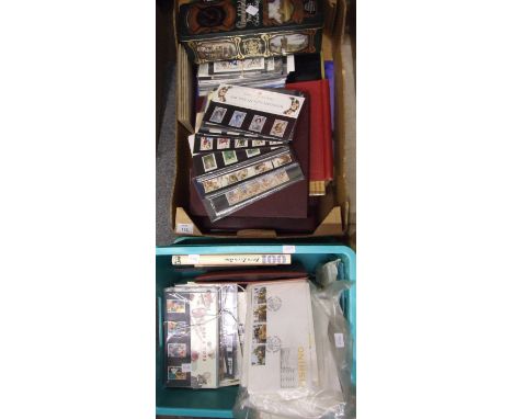 An accumulation of stamps in albums, stock books and loose, with main interest in Great Britain, with mint decimal sets, pres
