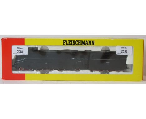 Fleischmann HO, 4172 Class 03 streamlined 4-6-2 locomotive no.03 1074, in DRG black livery, boxed, with instructions.