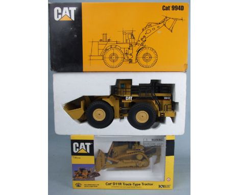NZG no.478 1/50th scale diecast model of a Cat 994D Wheel Loader and a Norscott Cat D11R Track-Type Tractor, both boxed, (2).
