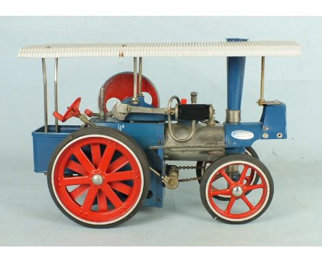 A Wilesco D40 'Old Smokey' Traction Engine with burner.