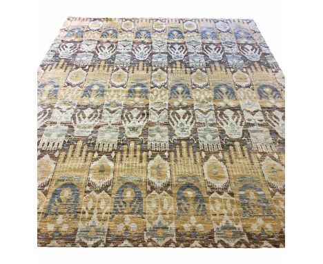 FINE IKAT DESIGN CARPET, 297cm x 241cm.