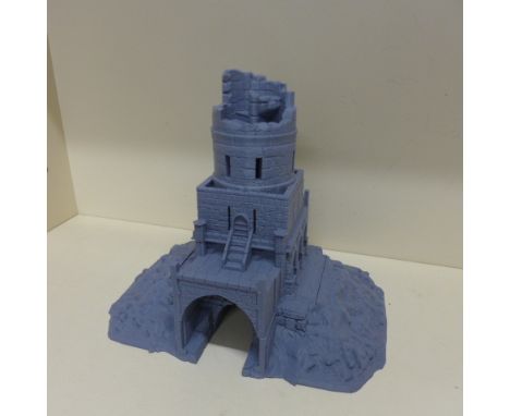 War Gaming Lord of the Rings plastic sectional Gondorian building - Height 28cm 