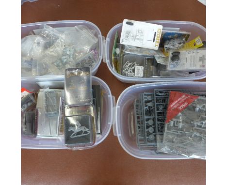 A large collection of Lord of the Rings and other metal and plastic Wargaming fantasy figures - some in original packaging - 