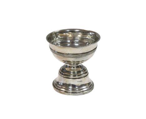 An Edward VII silver presentation bowl with detachable stand, mark of James Dixon &amp; Son, Sheffield 1907, the bowl of circ