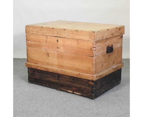 An antique pine trunk