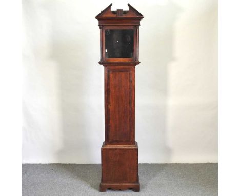 An 19th century mahogany longcase clock case, 204cm