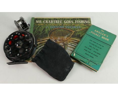 A collection of Vintage Fishing related items to include: Allcocks small spinning reel,  Grice &amp; Young Matchmaker Reel, M