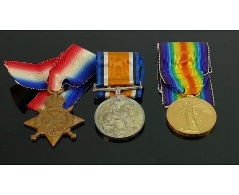 A group of first world war medals awarded to : S-12938 Pte P Weir Cam.n Highrs. 