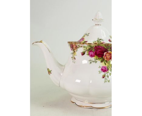 A collection of Royal Albert Old Country Roses tea ware to include: Tea set, additional teapot, additional seconds side plate