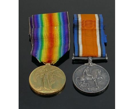 Pair of first world war medals awarded to: 321655 Pte  F.J Wyatt ASC. 