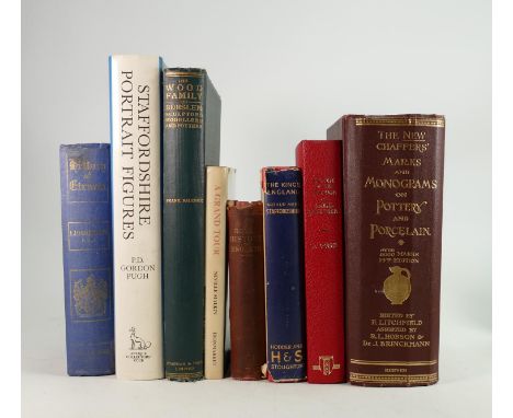 A collection of books relating to the Potteries: Including Staffordshire Portrait figures by P.D Gordon Pugh, The Wood Family