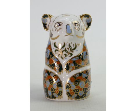 Royal Crown Derby paperweight Queensland Koala: From the endangered species range for Sinclair's.  Signed John Sinclair &amp;