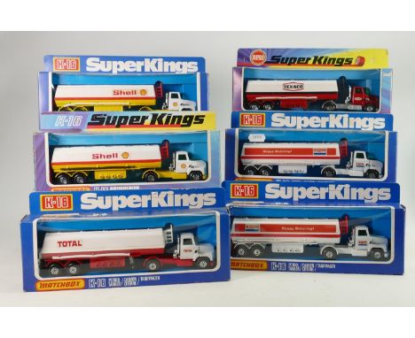 A collection of Matchbox K-16 Model Tanker Toys: All boxed. 