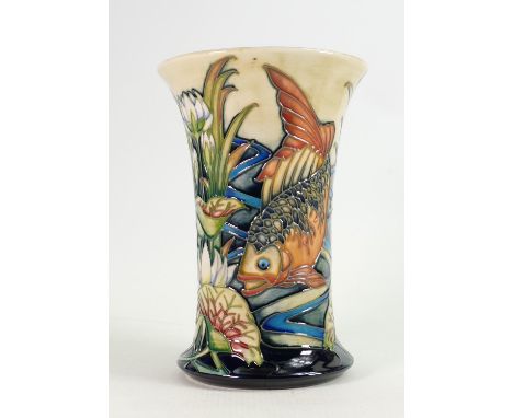 Moorcroft limited edition Derwent fish vase: By Philip Gibson. 