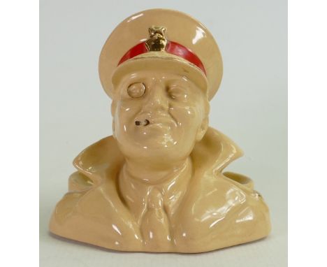 Royal Doulton Army Club advertising ashtray: C1920s modelled as an Army serviceman, h14cm. 