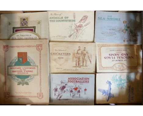 A good collection of vintage cigarette cards: Comprising many complete John Player &amp; W.D Wills Albums dating from the 193
