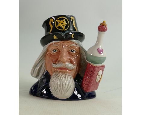 Royal Doulton rare large prototype character jug The Wizard: Modelled in the 1980s by William K Harper, not for resale back s
