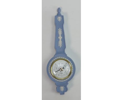 Wedgwood Jasperware wall mount Barometer: Height  33cm. 