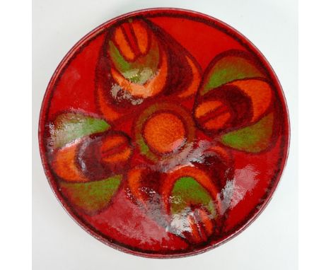 Poole pottery Delphis charger: Diameter 41cm. 
