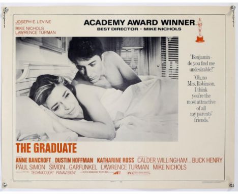 The Graduate (1968) R-72, US Half Sheet film poster, 22 x 28 inches.