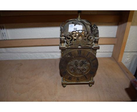 Brass lantern clock