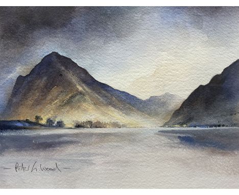 Peter Graham Wood (Yorkshire 1941-): 'Fleetwith Pike - Buttermere Cumbria', watercolour signed, titled verso 20cm x 26cm 