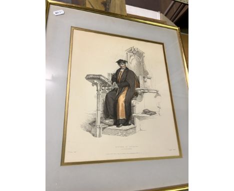 A collection of prints / engravings comprising AFTER SPY "Vanity Fair print of a house" and another "Oxford Circuit", AFTER F