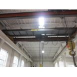7 12/ Ton 22' Span Bridge Crane with Over Mounted Shaw Box 7 1/2 Ton Hoist