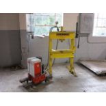 Enerpac 25 Ton H Frame Press with Power Team PQ60 Quiet Series Hydraulic Power Unit