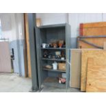 2 Door Storage Cabinet & Contents