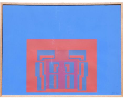 ROBYN DENNY, 'Blue' silkscreen, handsigned in pencil, artist proof, numbered and dedicated, 1989, 69cm x 89cm. (Subject to AR