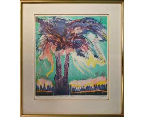 JAN MARKE (20th century Danish) 'Sekunders Glod (Second Glow)', screen print, signed and numbered, framed. 