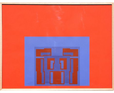 ROBYN DENNY, 'Red' silkscreen, handsigned in pencil, artist proof, numbered and dedicated, 1989, 69cm x 89cm. (Subject to ARR