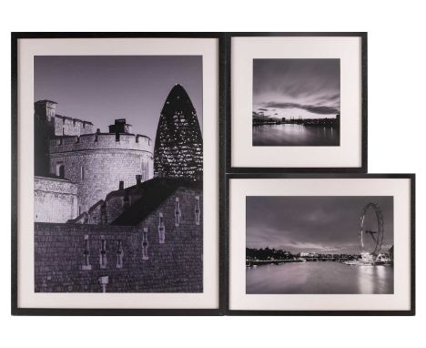 Alex Holland, Centuries apart, London, photographic print, 48.5 cm x 69 cm, Flowing River London, photographic print, 39.5 cm