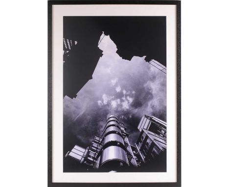Richard Urwin, Lloyds Building with Leadenhall Market, London, photographic print, 69 cm x 45 cm, Ex Lambda