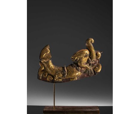 Copper repousse giltNepal or Tibet 18th century Dimensions: Height 18 cm Wide 30 cm Depth 3 cm without baseWeight: 789 grams 